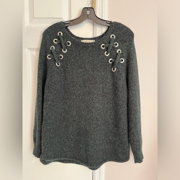 MICHAEL Michael Kors Sweaters - Michael Michael Kors Women’s Sweater Green Size Large String Front Embellishment